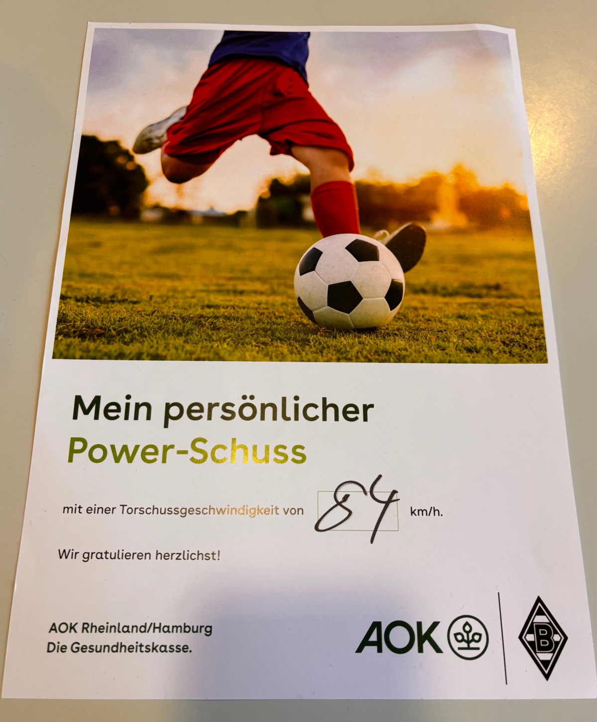 Mein persönlicher Power-Schuss