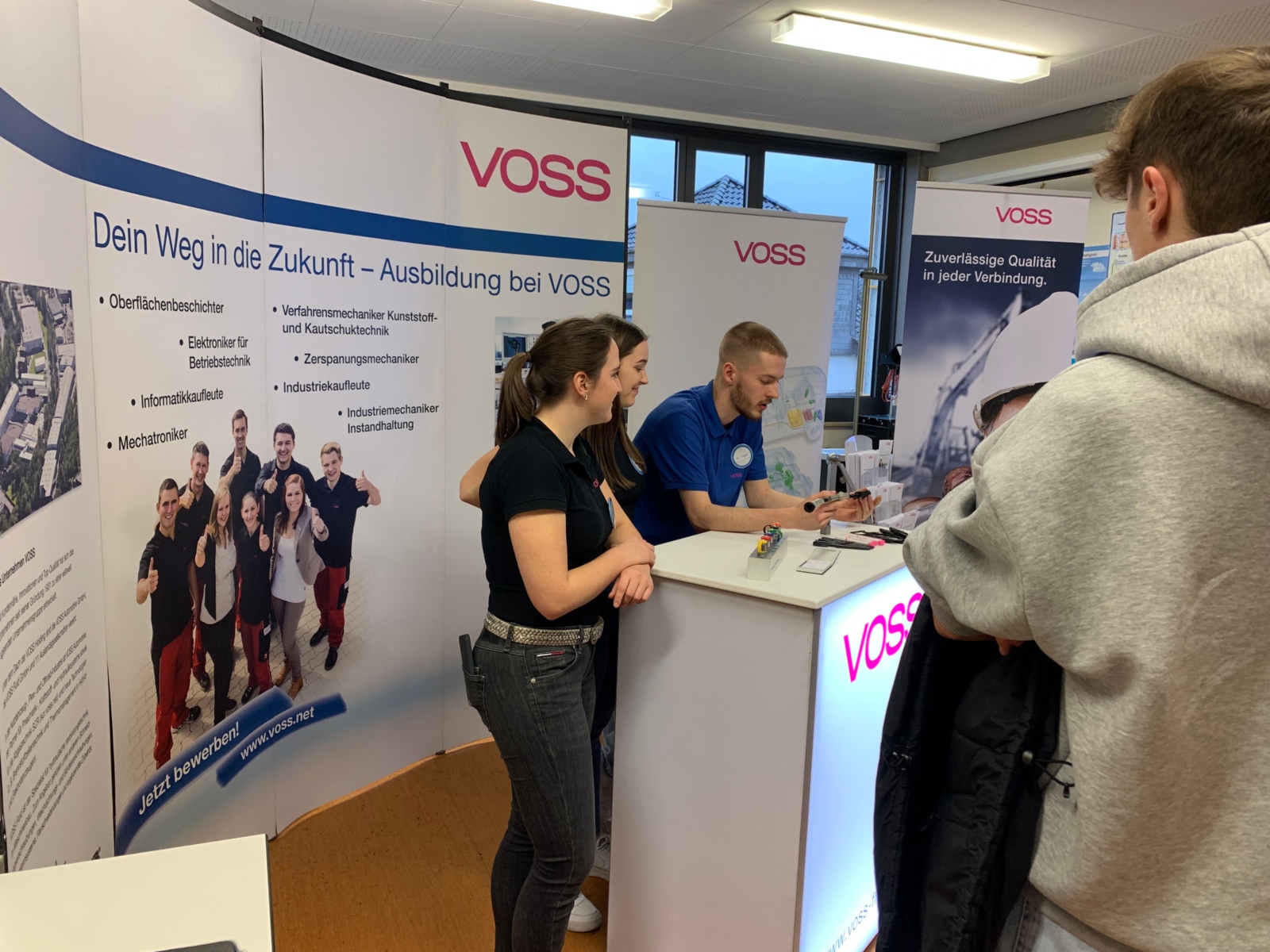 Berufsberatung der Firma Voss