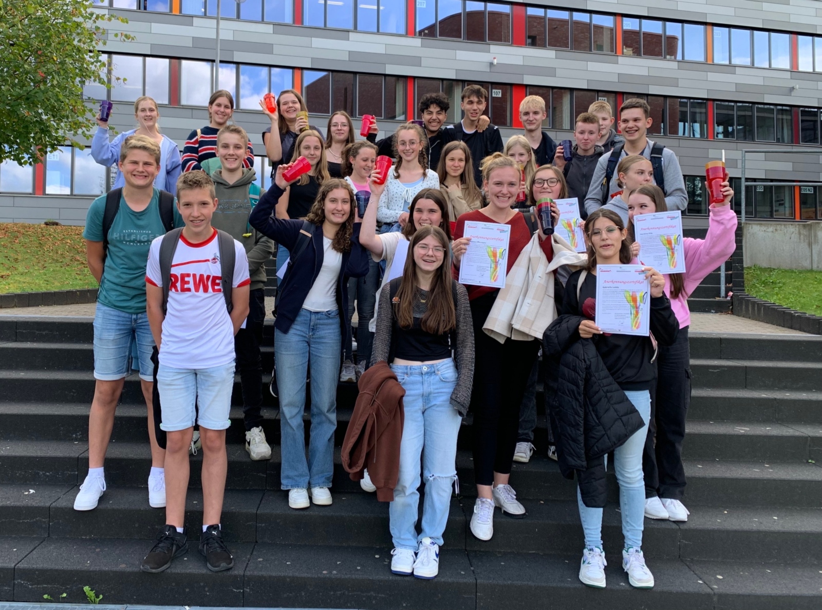 Die Klasse 9c im zdi-Schülerlabor