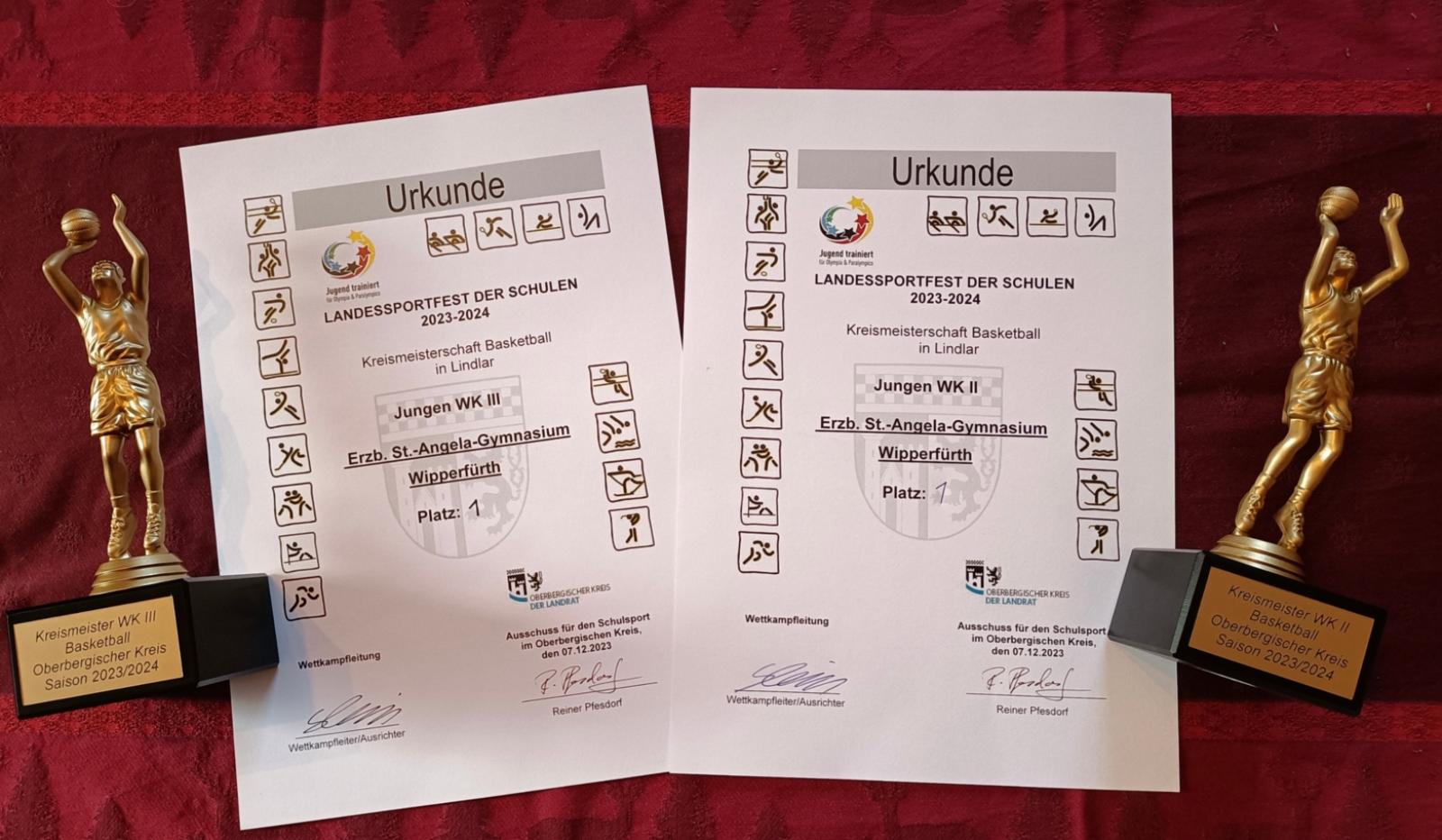 Urkunden Kreismeisterschaften Basketball