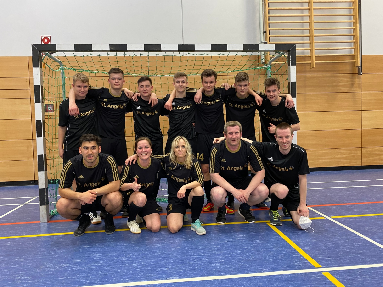 Lehrer-Schüler-Fußballteam