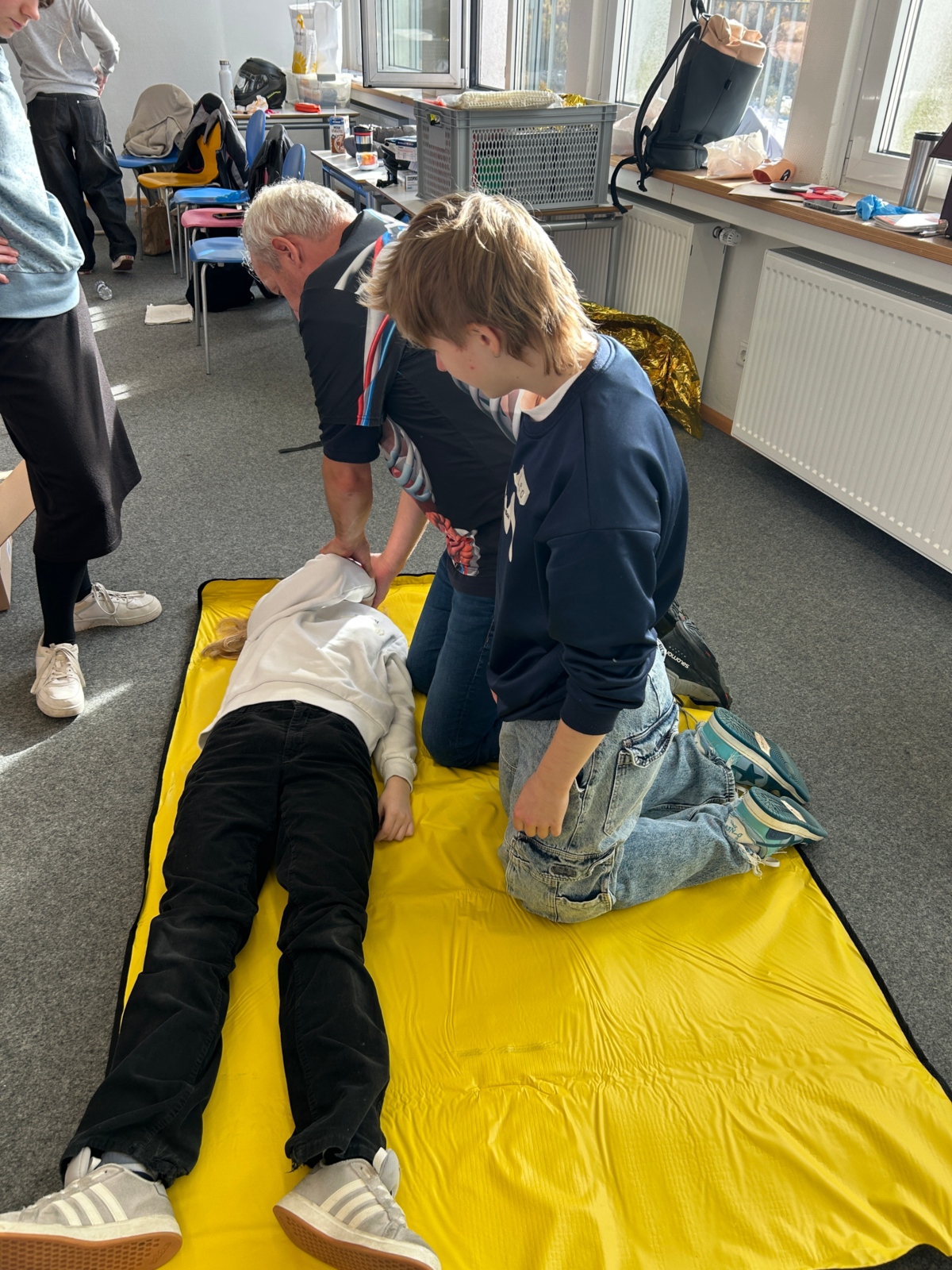 Schulung des Sanitätsdienstes