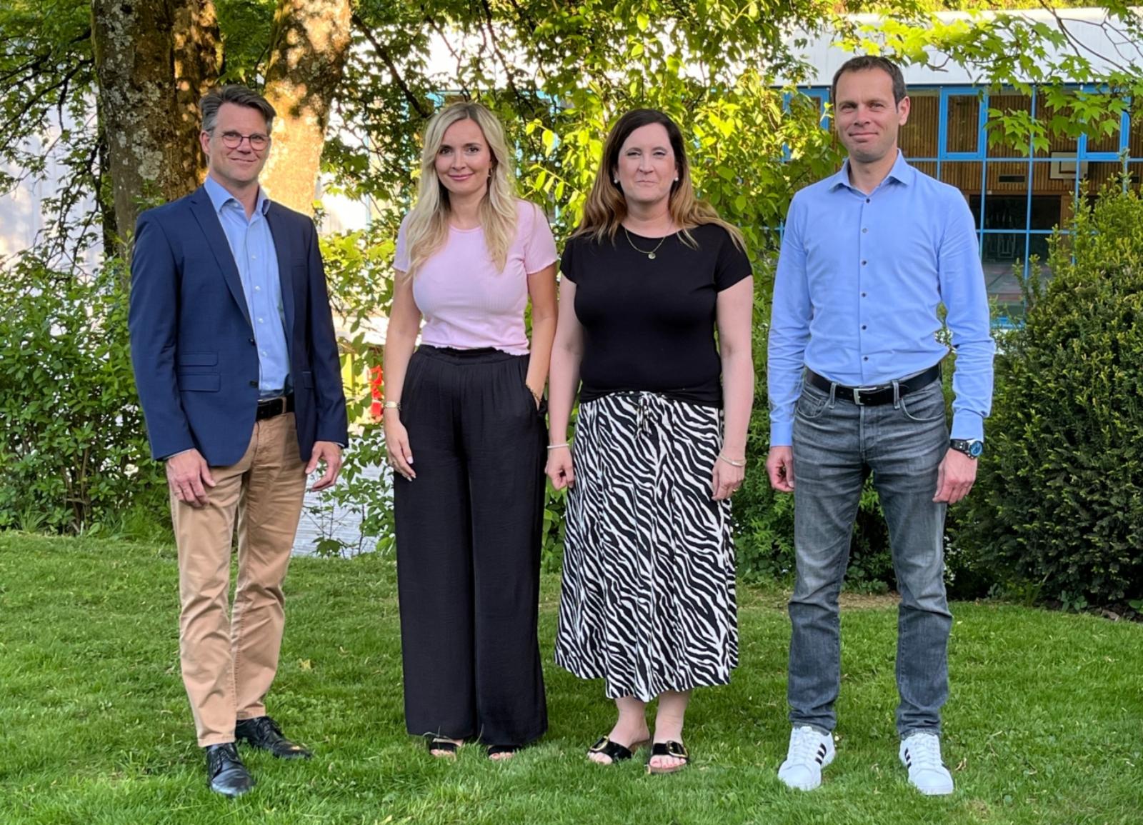 Unser Vorstand des Fördervereins (v.l.): André Friemann, Gül Sentürk,  Nina Schroiff, Marc Wrede